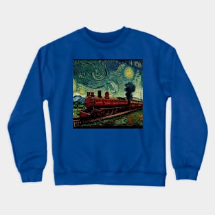 Starry Night Wizarding Express Train Crewneck Sweatshirt